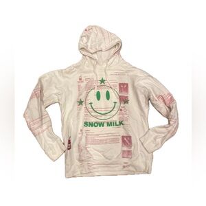 White and Green Hoodie